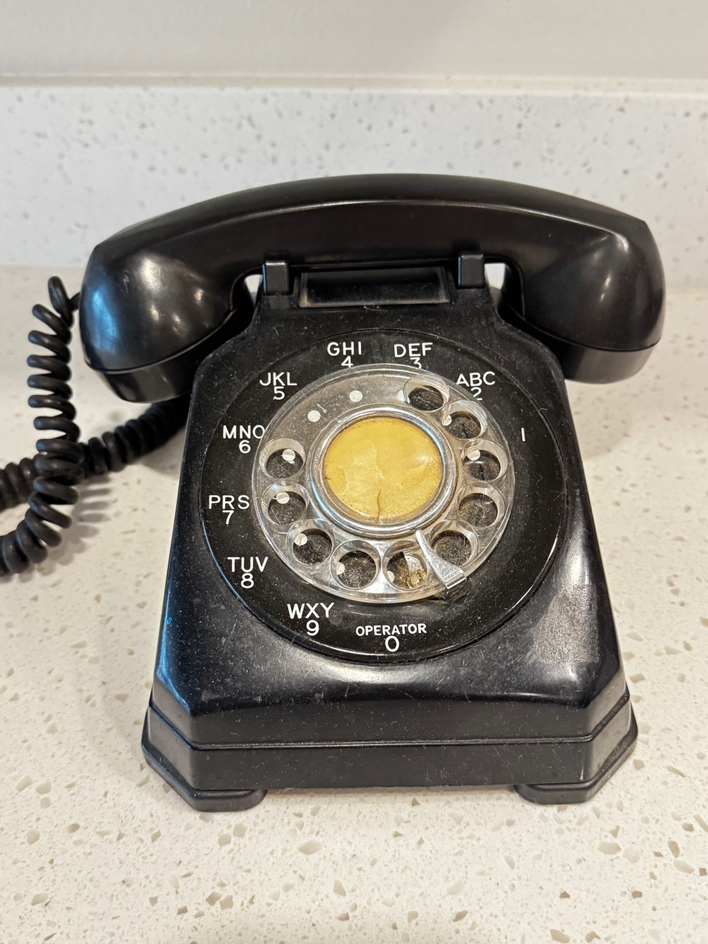 Vintage Black rotary Desk Phone